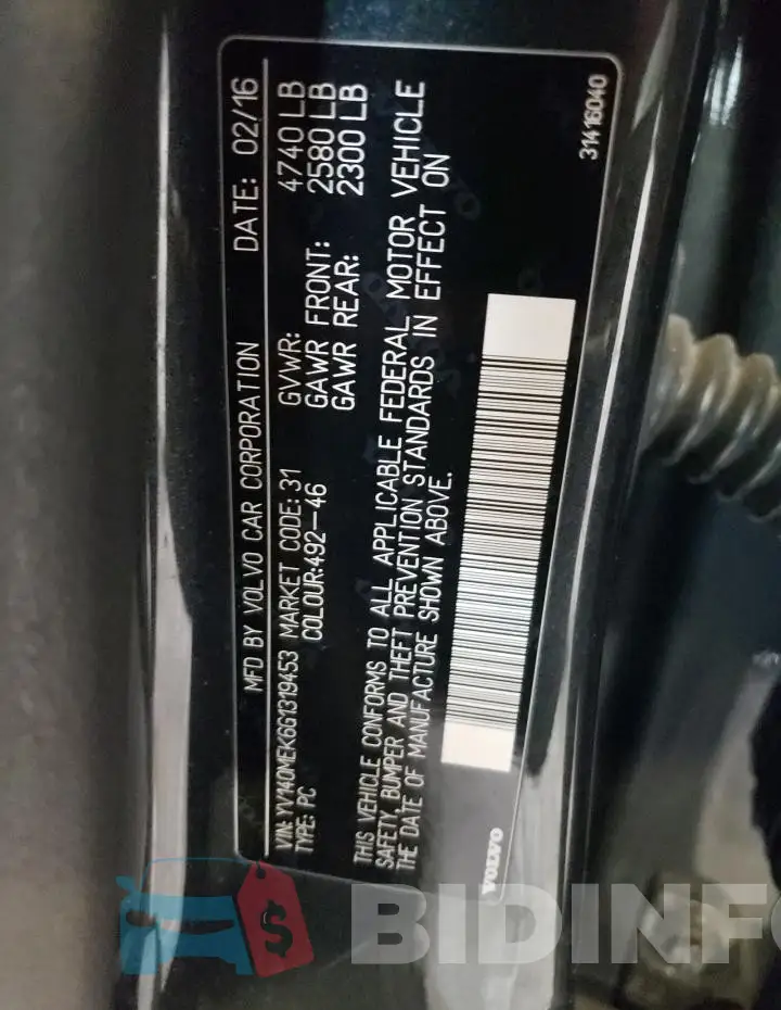 YV140MEK6G1319453 Photo# 12