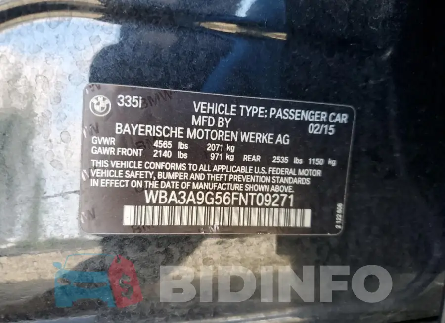 WBA3A9G56FNT09271 Photo# 12