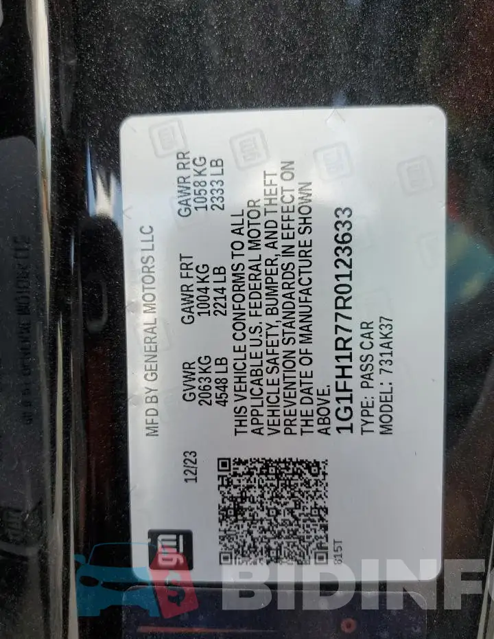 1G1FH1R77R0123633 Photo# 12