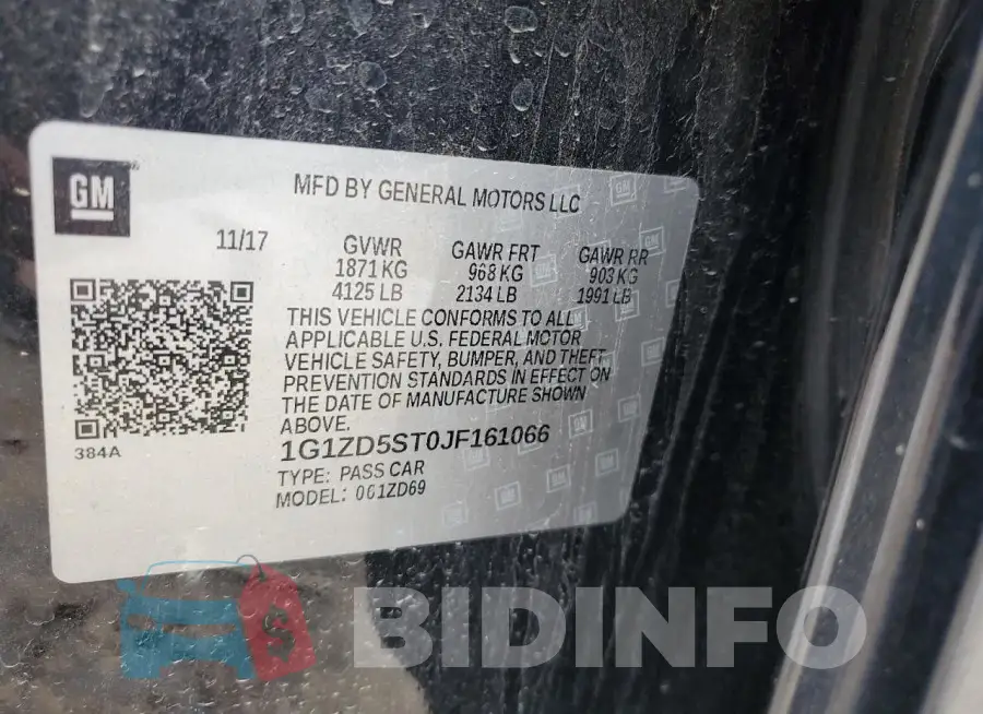 1G1ZD5ST0JF161066 Photo# 12