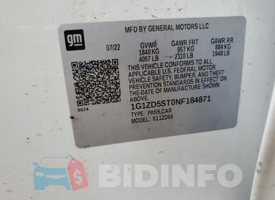 1G1ZD5ST0NF184871 Photo# 13