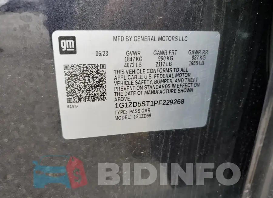 1G1ZD5ST1PF229268 Photo# 13