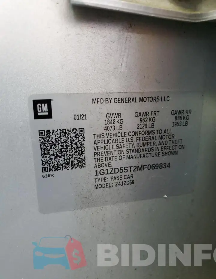 1G1ZD5ST2MF069834 Photo# 13