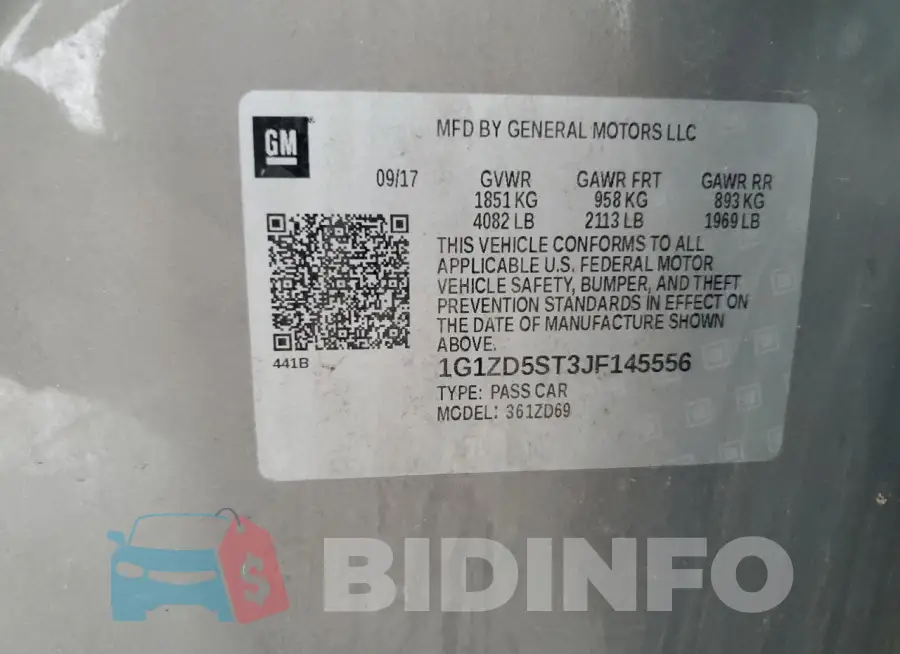 1G1ZD5ST3JF145556 Photo# 12