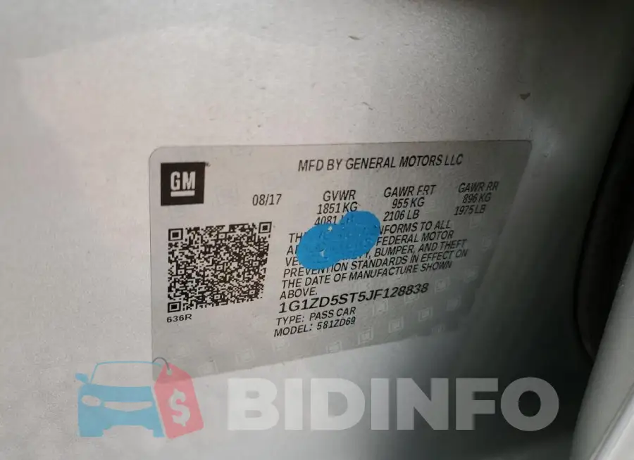 1G1ZD5ST5JF128838 Photo# 13