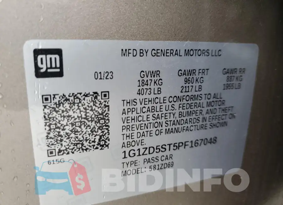 1G1ZD5ST5PF167048 Photo# 12