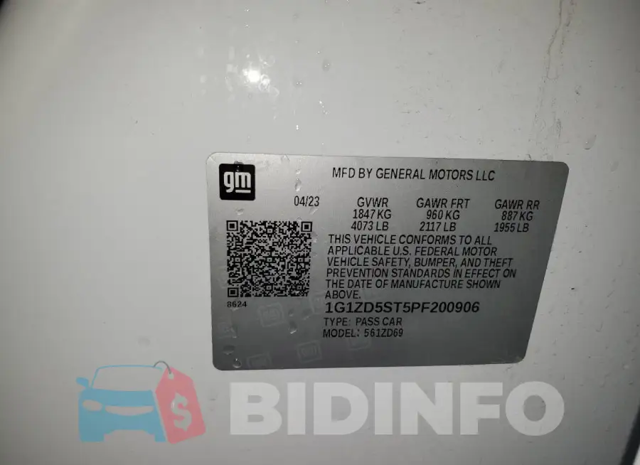 1G1ZD5ST5PF200906 Photo# 13