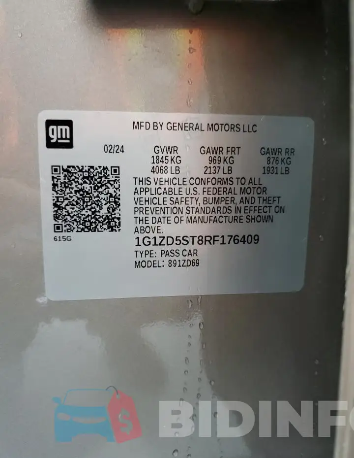 1G1ZD5ST8RF176409 Photo# 13