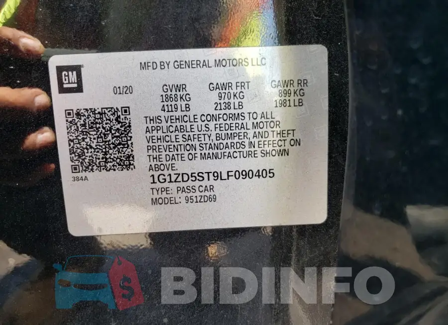 1G1ZD5ST9LF090405 Photo# 12