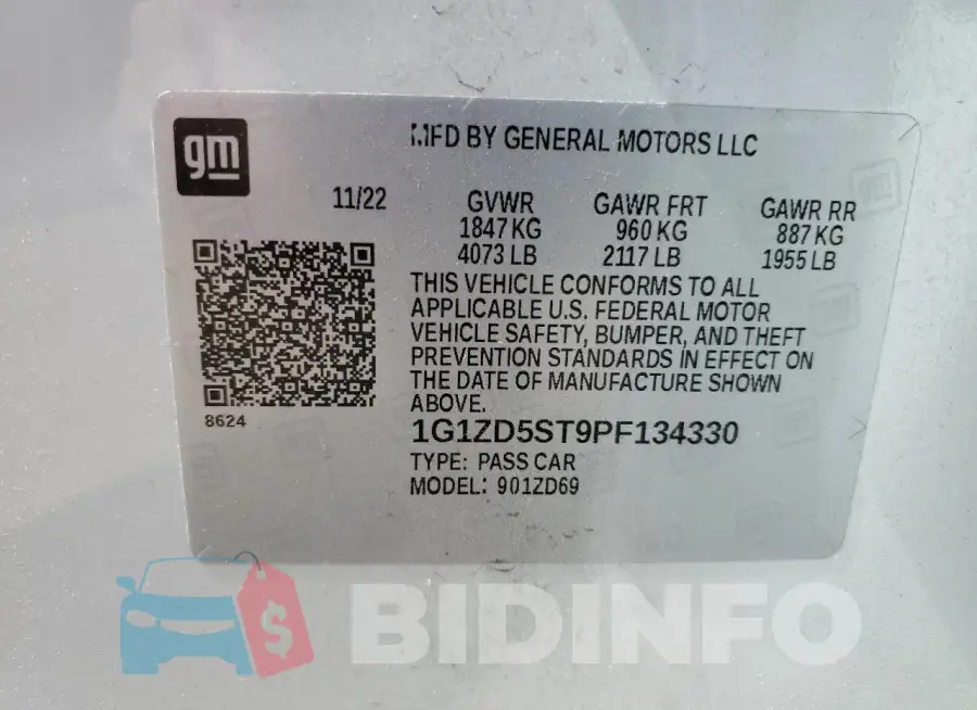 1G1ZD5ST9PF134330 Photo# 12