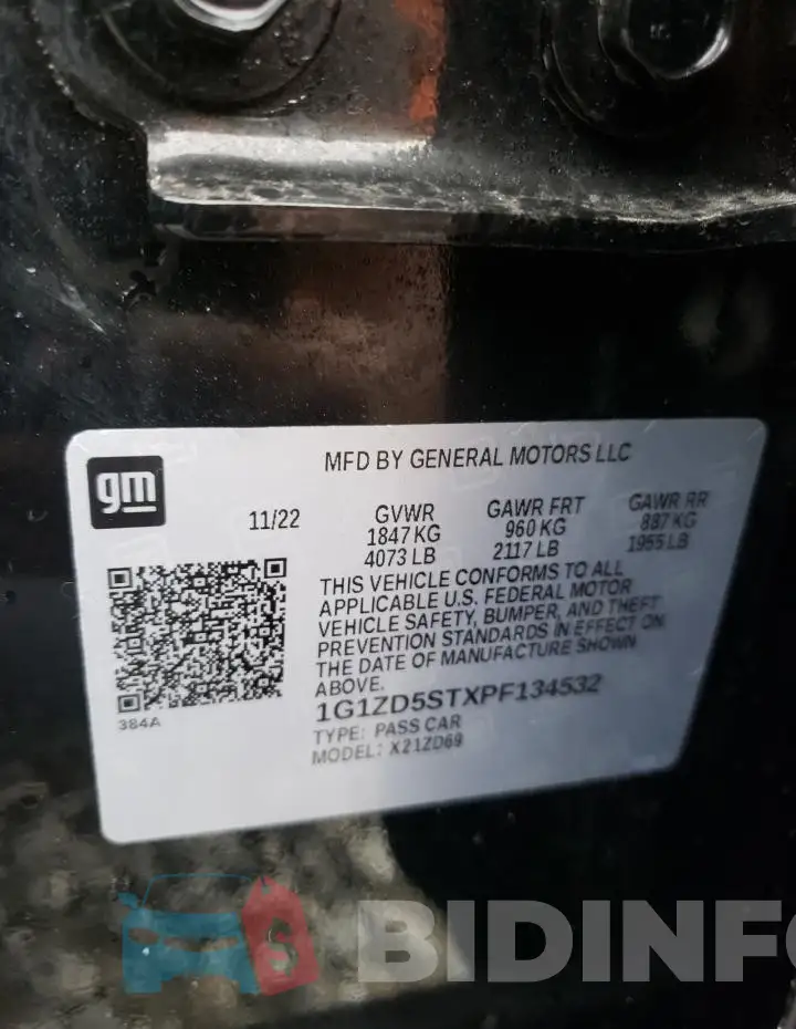 1G1ZD5STXPF134532 Photo# 12