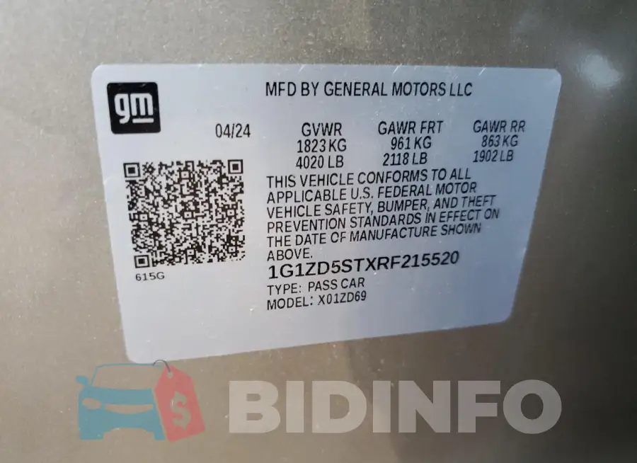 1G1ZD5STXRF215520 Photo# 12