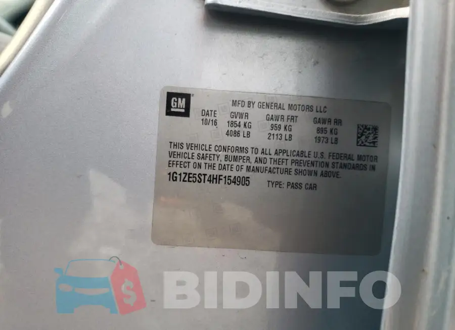1G1ZE5ST4HF154905 Photo# 12