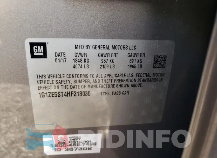 1G1ZE5ST4HF218036 Photo# 12