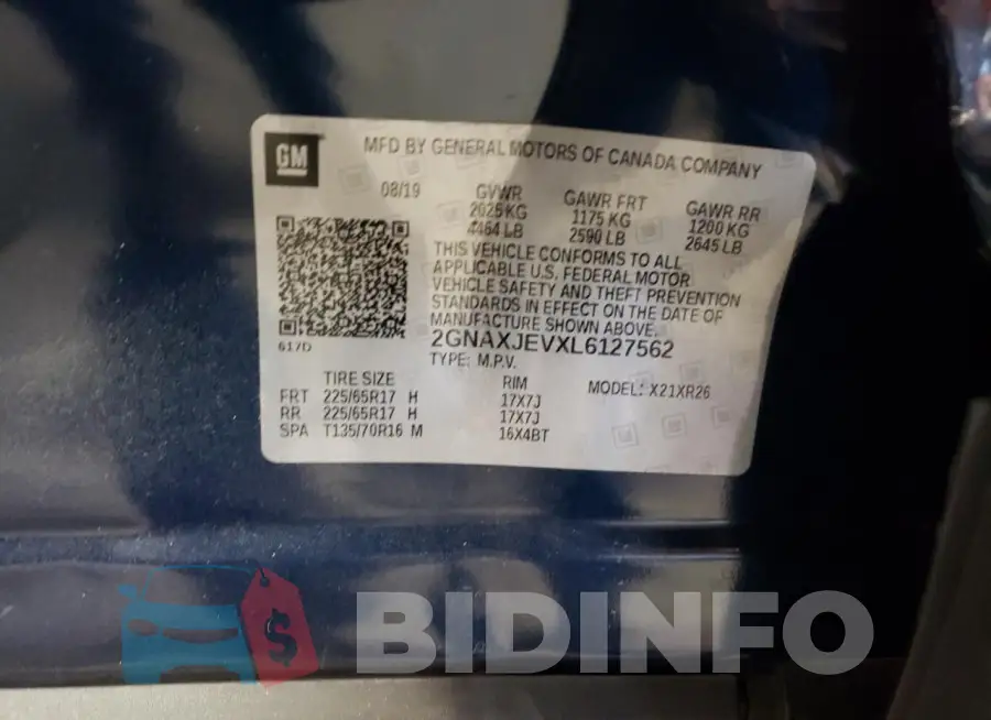 2GNAXJEVXL6127562 Photo# 12