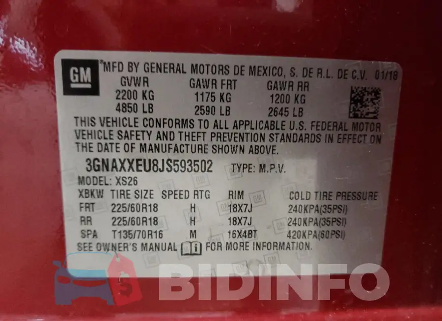 3GNAXXEU8JS593502 Photo# 13