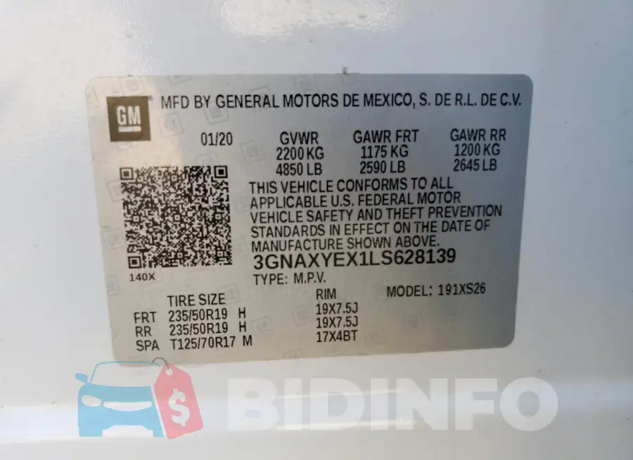 3GNAXYEX1LS628139 Photo# 13