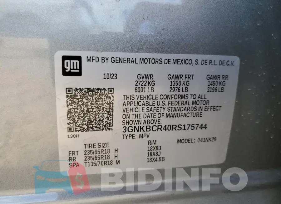 3GNKBCR40RS175744 Photo# 12