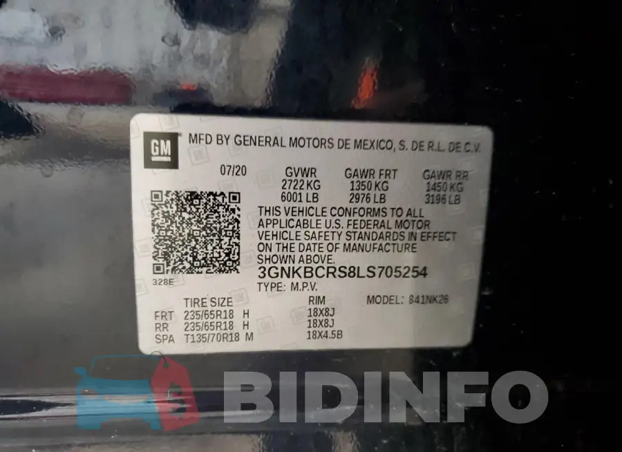 3GNKBCRS8LS705254 Photo# 13