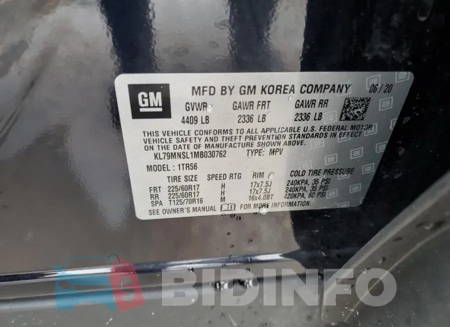 KL79MNSL1MB030762 Photo# 13