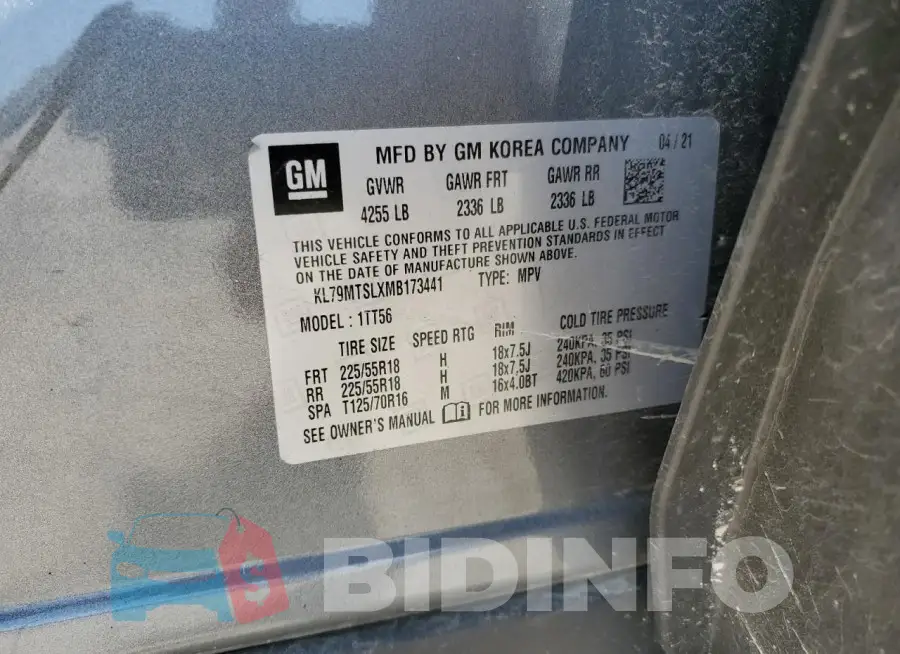 KL79MTSLXMB173441 Photo# 12
