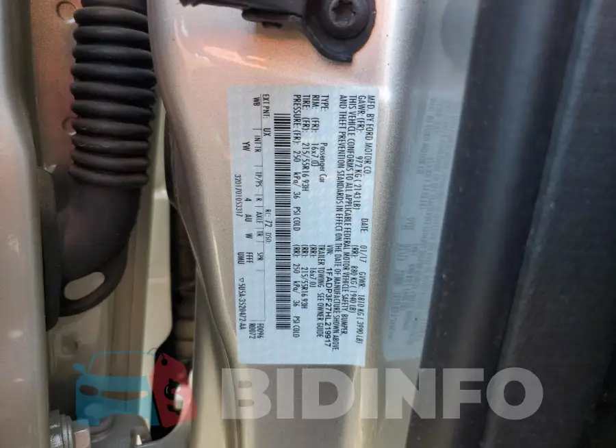 1FADP3F27HL219917 Photo# 12