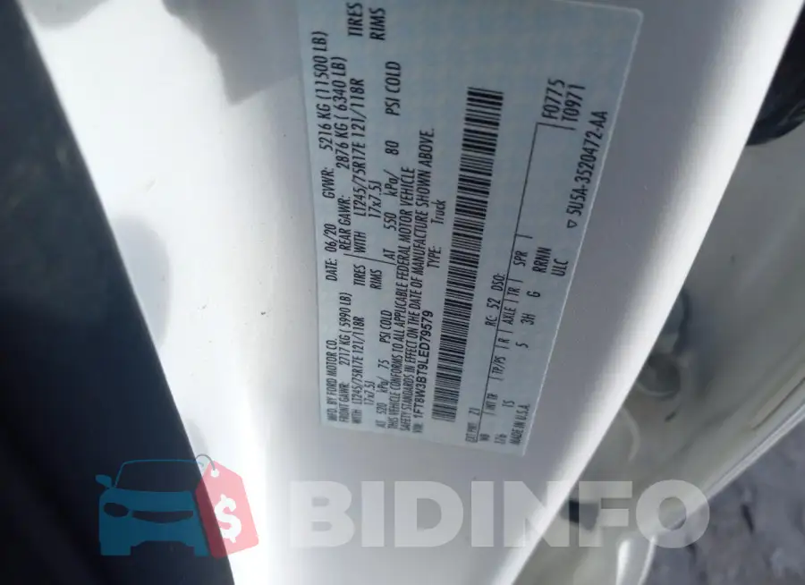 1FT8W3BT9LED79579 Photo# 12