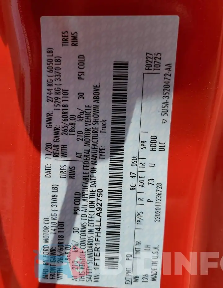1FTER1FH4LLA92750 Photo# 12