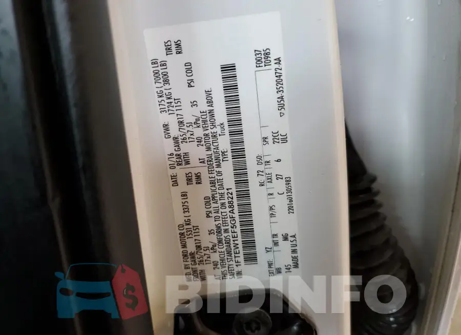 1FTEW1EF5GFA88221 Photo# 12