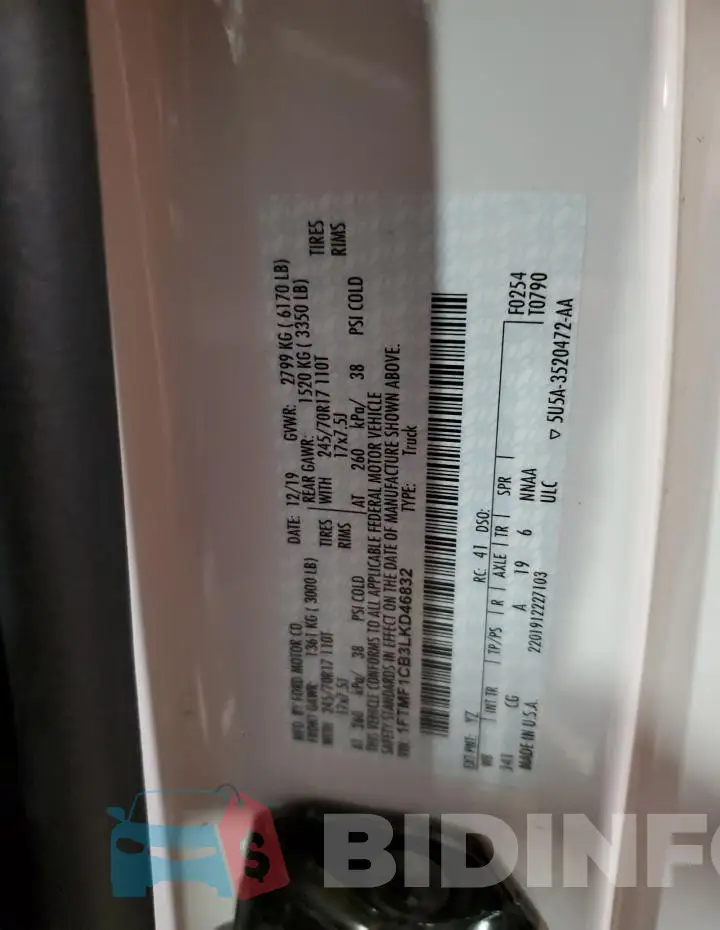 1FTMF1CB3LKD46832 Photo# 12