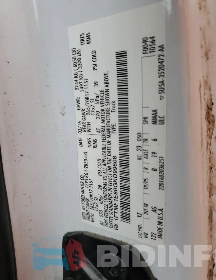 1FTMF1E80GKD99608 Photo# 12