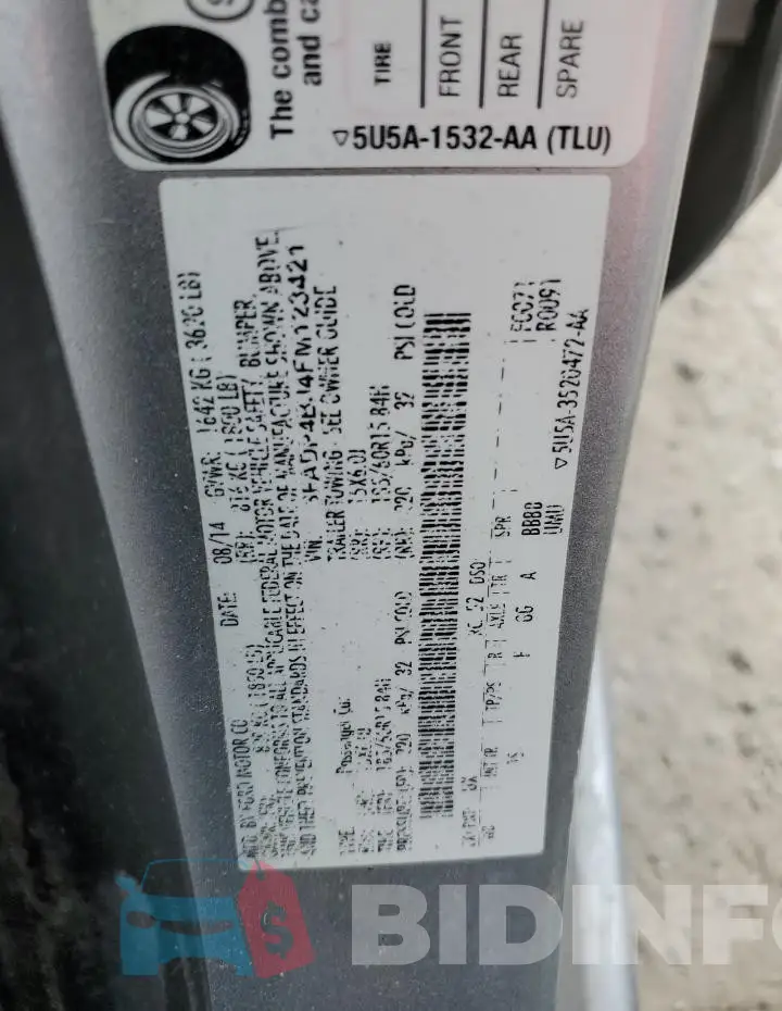 3FADP4BJ4FM123421 Photo# 12