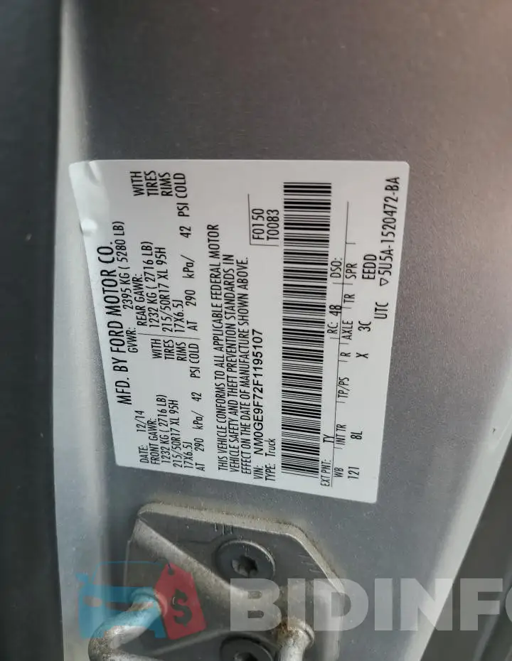 NM0GE9F72F1195107 Photo# 13
