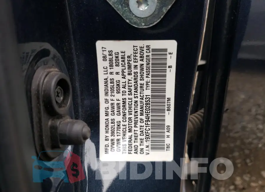 19XFC1F94HE028531 Photo# 12