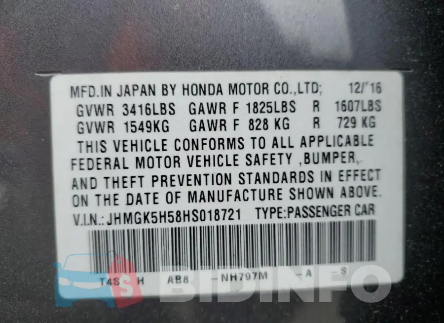 JHMGK5H58HS018721 Photo# 12