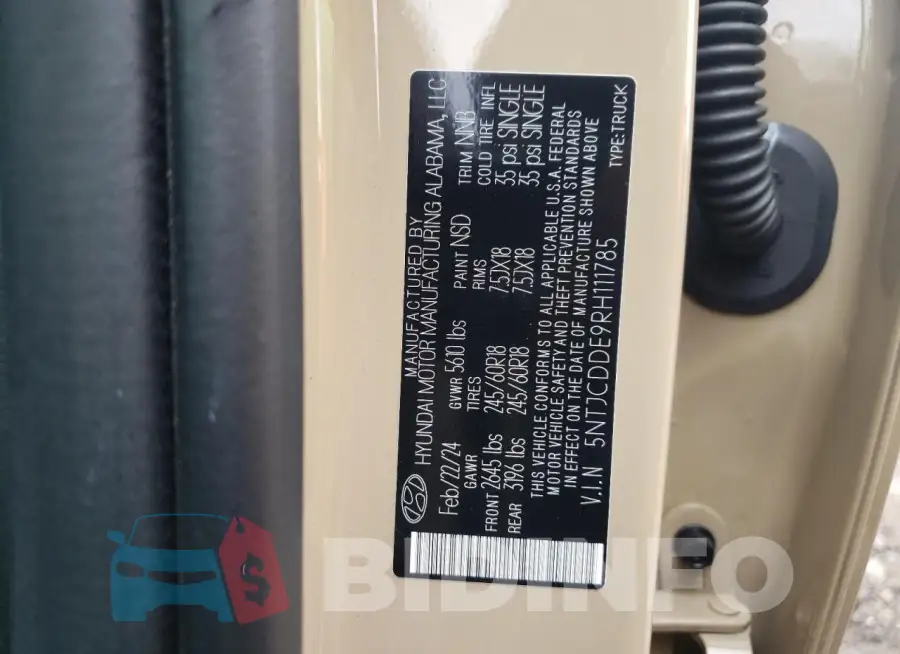 5NTJCDDE9RH111785 Photo# 12