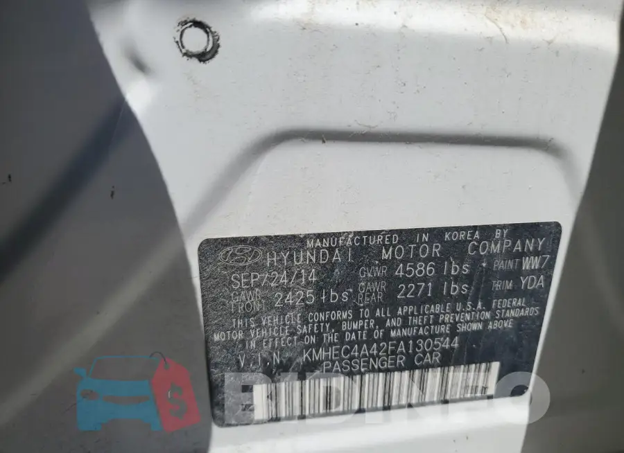 KMHEC4A42FA130544 Photo# 12