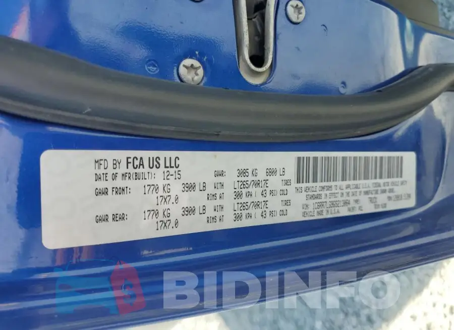 1C6RR7LG9GS213064 Photo# 12