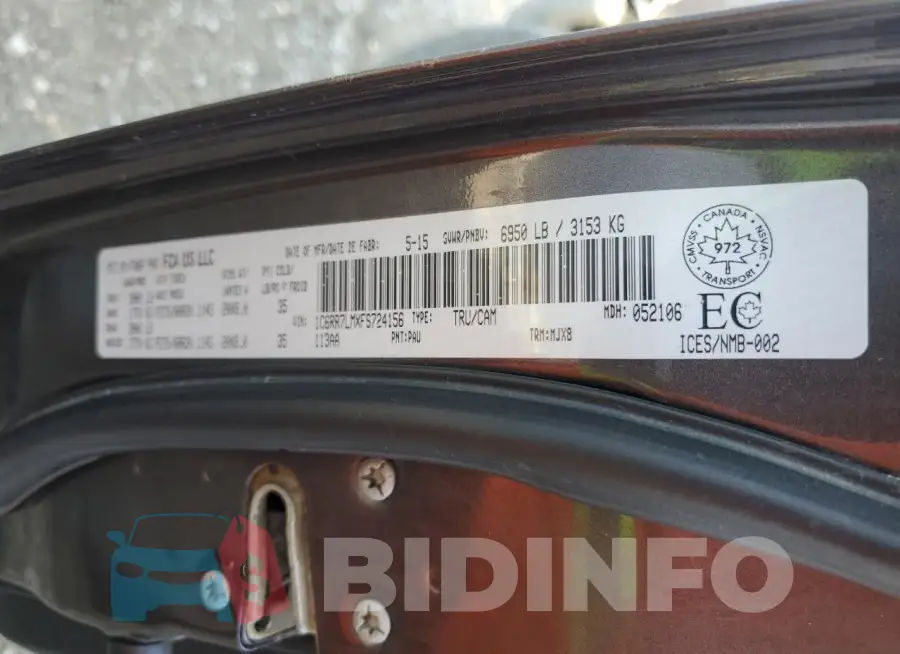 1C6RR7LMXFS724156 Photo# 12
