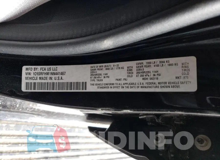 1C6SRFHM1NN441467 Photo# 12