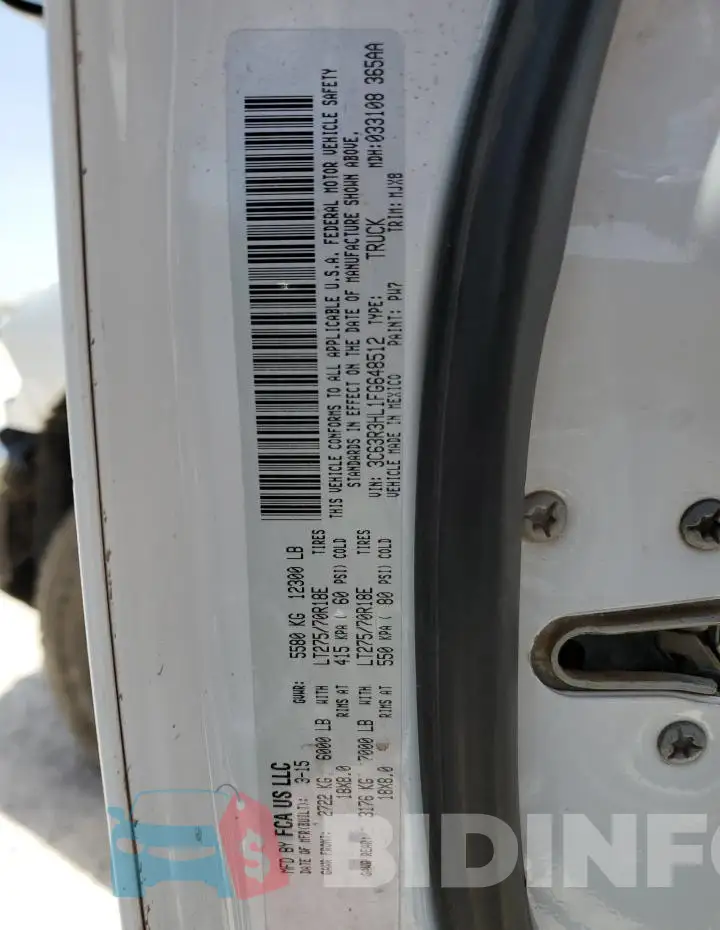 3C63R3HL1FG648512 Photo# 12