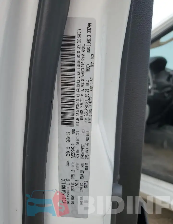 3C6JR6DG6JG186121 Photo# 13