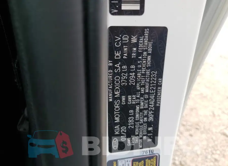 3KPF24AD4LE212232 Photo# 12