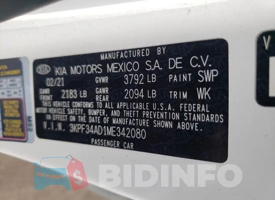3KPF34AD1ME342080 Photo# 12