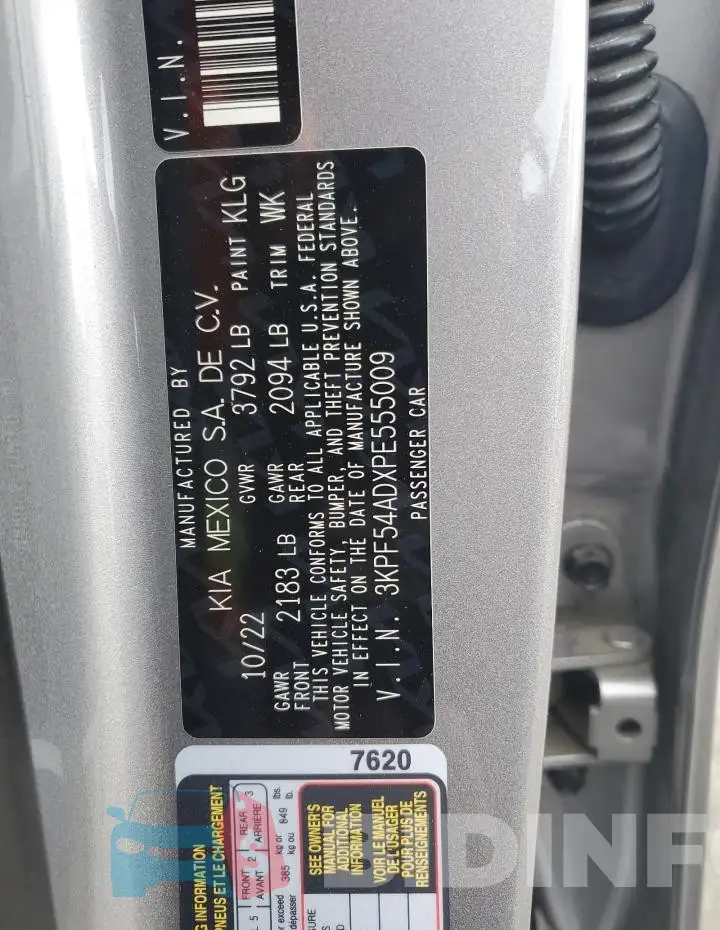 3KPF54ADXPE555009 Photo# 12