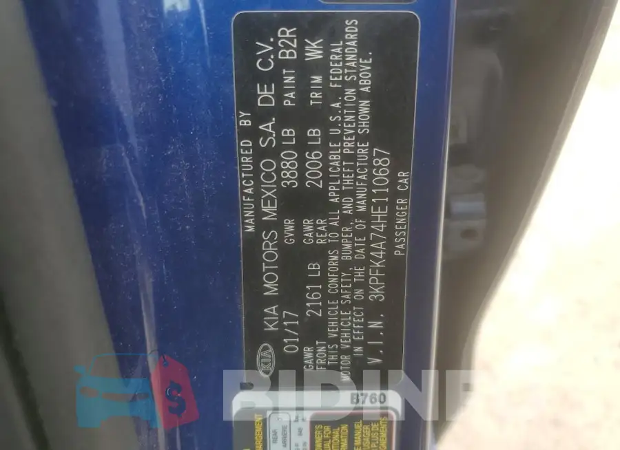 3KPFK4A74HE110687 Photo# 12