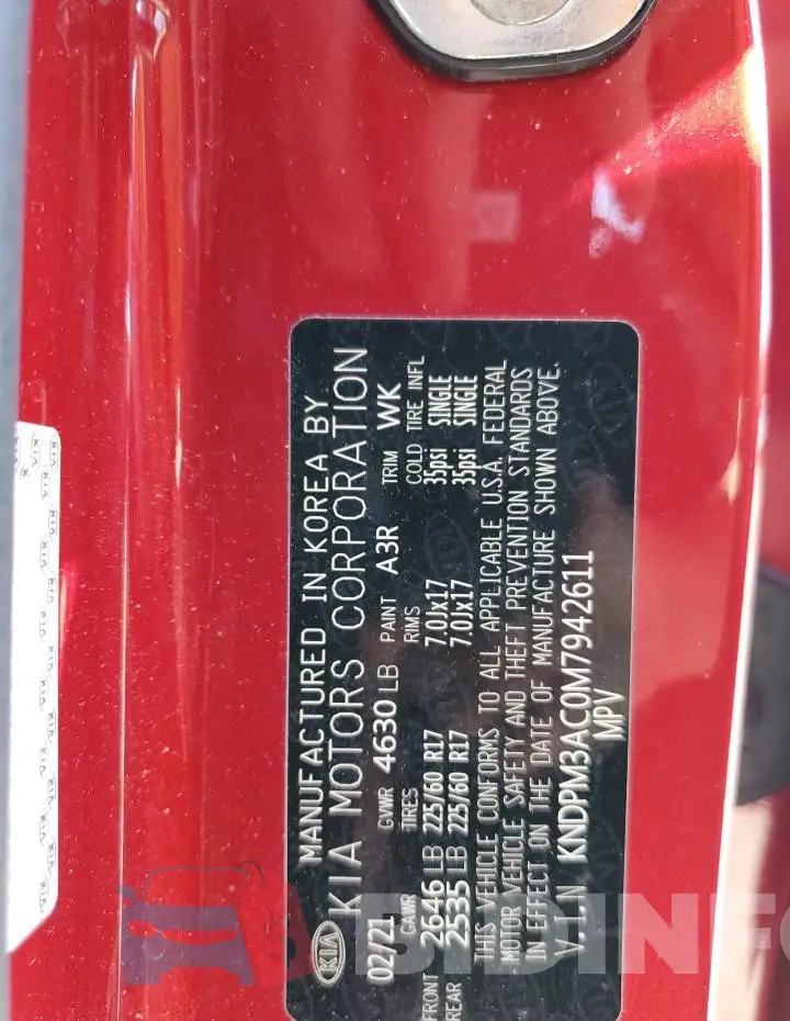 KNDPM3AC0M7942611 Photo# 13