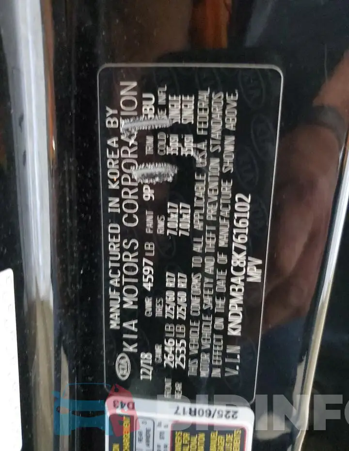 KNDPM3AC8K7616102 Photo# 12