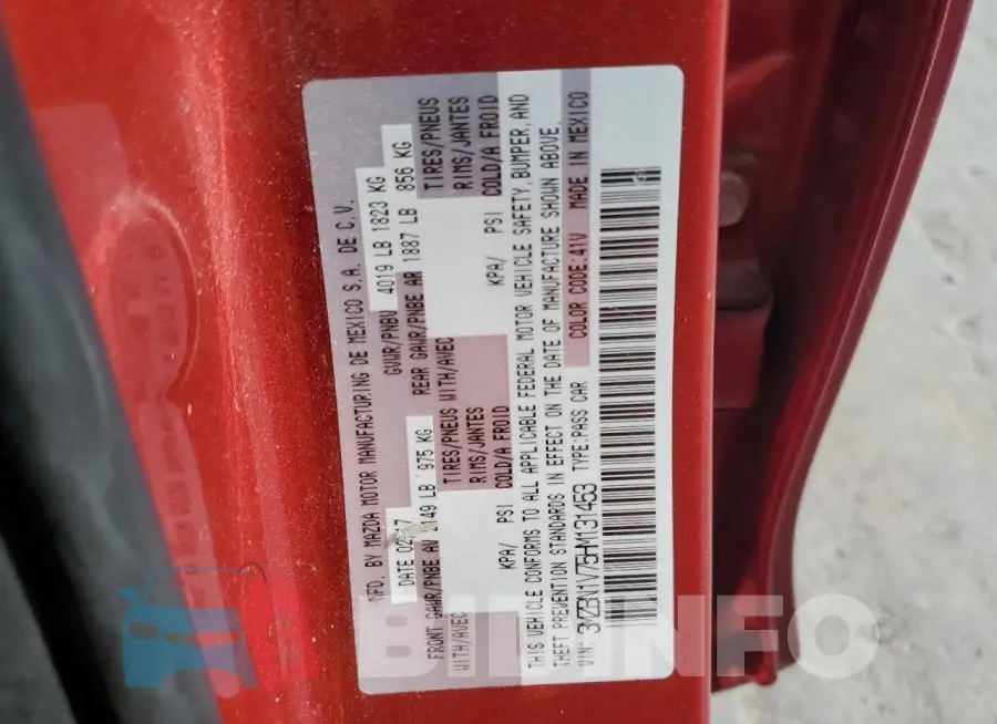 3MZBN1V75HM131453 Photo# 12