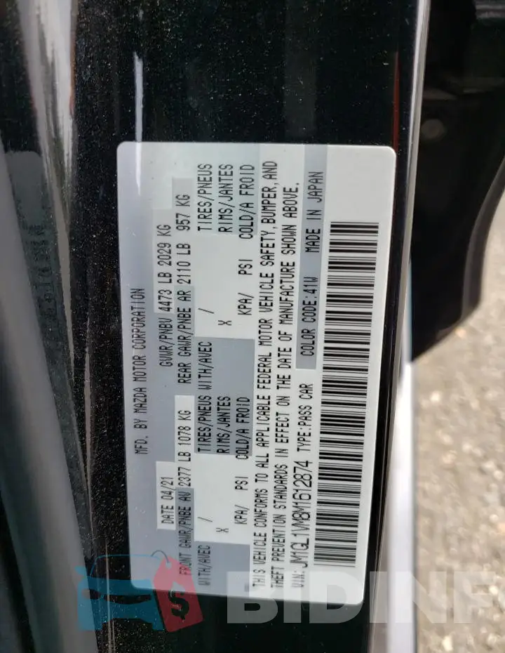 JM1GL1VM8M1612874 Photo# 12